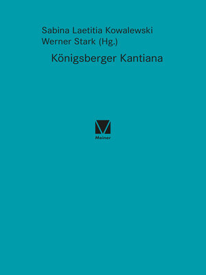 cover image of Königsberger Kantiana